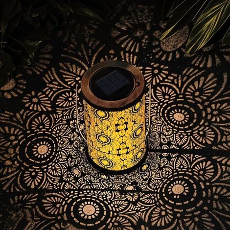 Solarbetriebene Außenlaterne, Wasserdicht, Aus Metall, Mit Van-gogh-sonnenblumen-motiv, Hängende Solarlampe, Led-außenbeleuchtung Für Garten, Gehweg Und Landschaftsgestaltung, Sonnenblumen-geschenk Fü