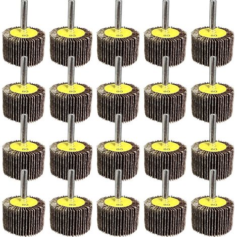 Schleifscheiben-set, 25 Stück, 40x25x6 Mm, Korn 80, Lamellenscheibe Für Bohrmaschinen-polierbürste, Zubehör Zum Polieren Von Holz Und Metall