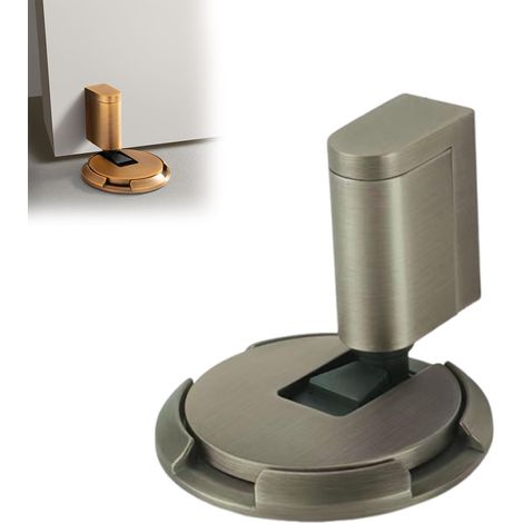 Antike Bronze Zinklegierung Magnetischer Türstopper, Solider Magnetischer Türstopper Mit Kleber Und Schrauben, 1 Stück