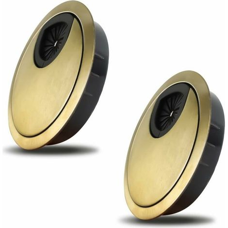 2 Stück Kabeldurchlass Noble 60 Mm, Abdeckung Für Kabellöcher Für Büros, Schreibtische Und Arbeitsplatten