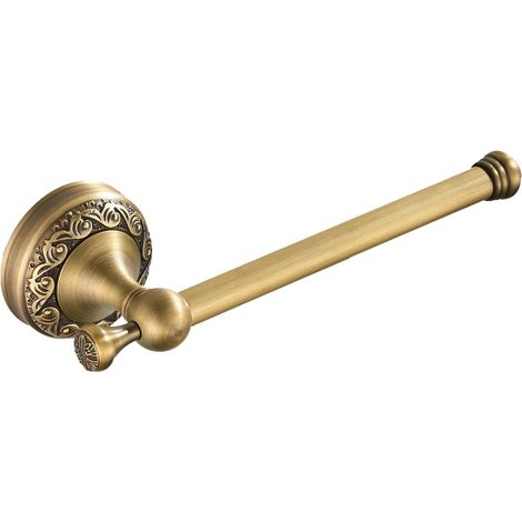 Antike Wand-toilettenpapierhalter Aus Messing, Vintage-stil, Mit Exquisitem Skulpturenmotiv, Gebürstetes Bronze