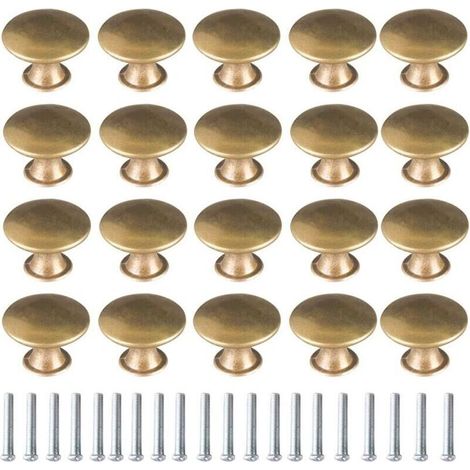 20 Messing-türgriffe, Vintage-möbelgriffe, Geeignet Für Schubladen, Schränke Und Küchenmöbel.