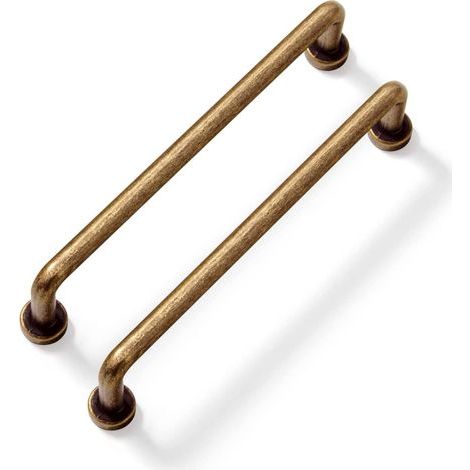 Antike Messing-küchengriffe (2er-set) - Lochabstand: 160 Mm - Vintage-stil