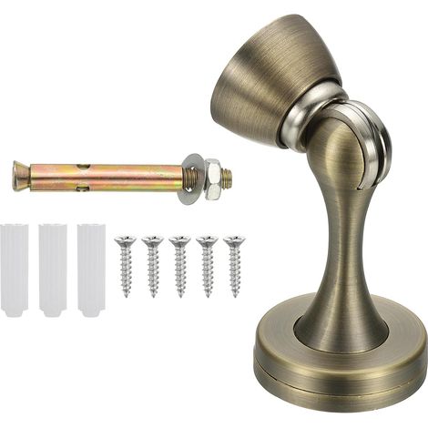 Magnetischer Türstopper, Türhalter Aus Zinklegierung, Wandschutz Mit Schrauben, Cyan