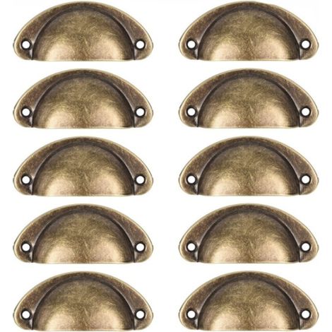 10 Stück Retro-möbelgriffe, Schubladengriffe Geeignet Für Schränke, Kommoden, Küchenschubladen, Lochabstand 61 Mm, Aus Eisen