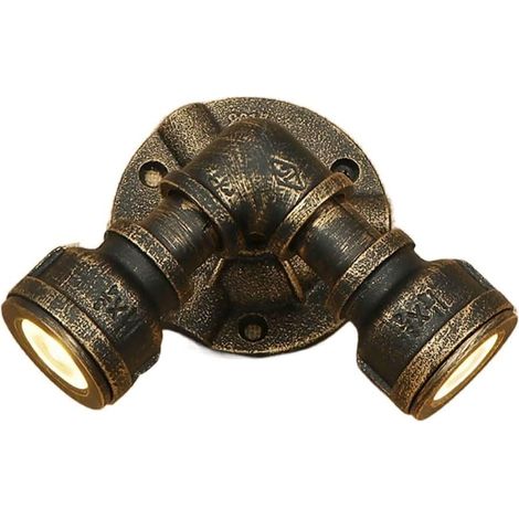 Loft-wandleuchte Aus Eisen, Industrieller Retro-vintage-stil, Steampunk-stil, 3 W Led, Kreative Beleuchtung