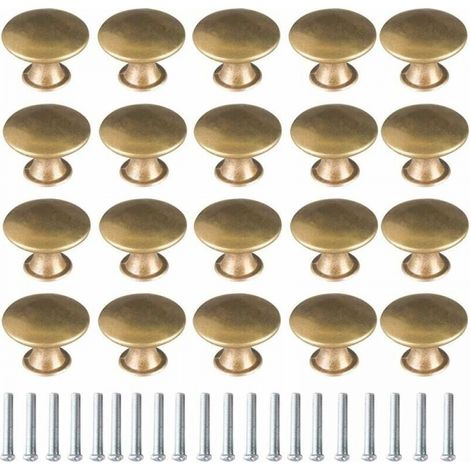 20 Stück Messing-türgriffe, Vintage-messinggriffe, Möbelgriffe, Schubladen-türgriffe, Möbelgriffe
