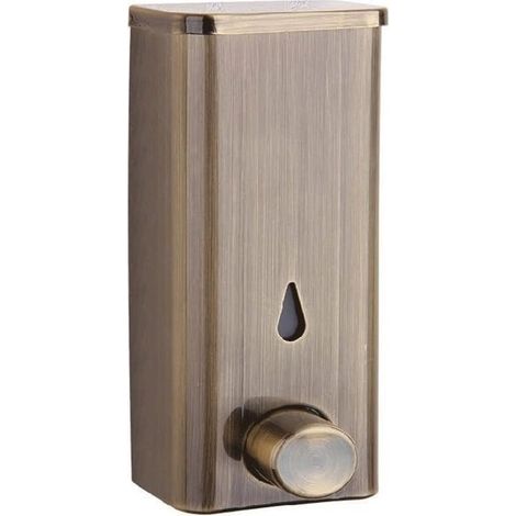 Badaccessoires 304 Edelstahl Seifenspender Wandmontage Ohne Bohren Handwaschflasche Hotel Badezimmer Küche Behälter, (bronze)