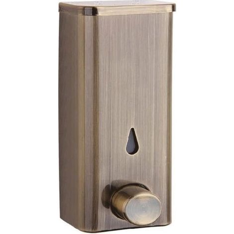 Badaccessoires 304 Edelstahl Seifenspender Wandmontiert Ohne Bohren Handwaschflasche Hotel Badezimmer Küche Behälter, (bronze)