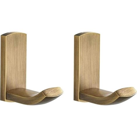 Antiker Messing Handtuchhaken Für Bad Und Küche, Haken Für Handtücher Und Bademäntel, Vielseitige Wandgarderobe, Gebürstete Bronze - 2er Pack