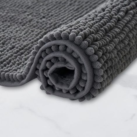 Rutschfester Badteppich Aus Super Saugstarker Mikrofaser, Maschinenwaschbar, Maße 40x60 Cm, Für Badezimmer Und Dusche