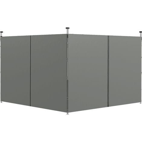 Ersatz-seitenwände Barnum Seitenpaneele Für Pavillon 3 X 3 Oder 3 X 6 M, 2 Stück, Dunkelgrau