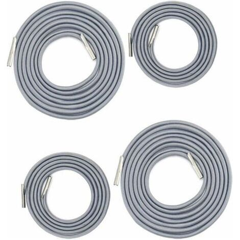 Universeller Ersatz Für Elastische Seile Für Sessel, Liegestühle, Zero-gravity-klappstühle, Bungee-stühle (2 X 2,2 M + 2 X 1,4 M Dunkelgrau) Lo-ron