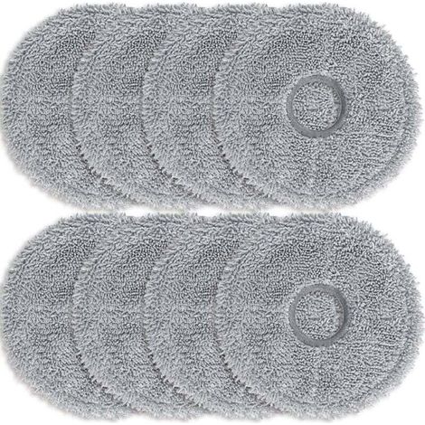 8er-pack Dunkelgraue Mikrofasertücher Für Saugroboter Dreame L10s Ultra / L10 Ultra / L20 Ultra / L10s Pro Ultra Heat / X40 Ultra Complete Und Xiaomi X10+ / X20+. Ersatzteile.