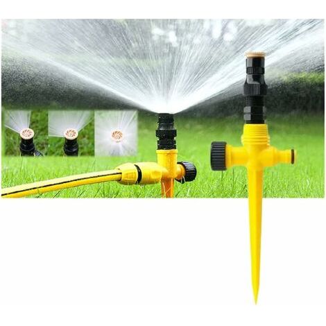 Automatisches 360-grad-rotationssprinklersystem, Rasensprenger Für Den Garten, Multifunktionaler Einstellbarer Gartensprenger Für Außenrasenflächen, Gartensprenger
