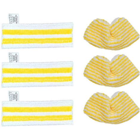 Mikrofaser-reinigungstuch-set, Passend Für Kärcher Easyfix Sc 1 Bis Sc 5, 3 Bodendüsen Und 3 Handdüsen