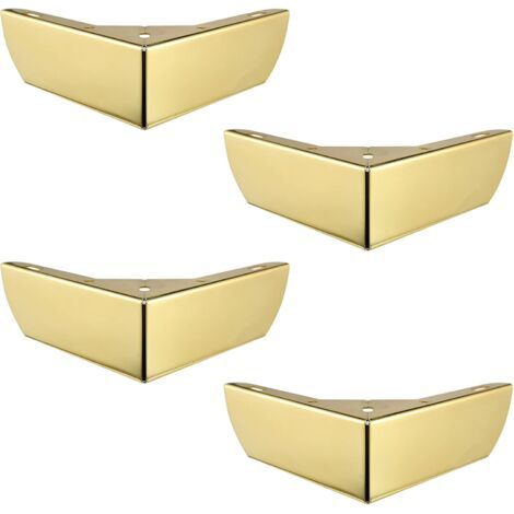 Or - Diy Möbelbeine Für Küchenmöbel 50 Mm Beine Für Couchtisch Schrank Bett Sofa Stabile Stuhlbeine Aus Metall Büro Silber Leise Rutschfest 4er-set