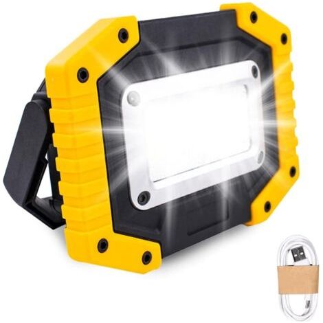Wiederaufladbare Led-arbeitsleuchte - Trongle 30w Akku-strahler Mit 3 Camping-cob-modi, Wasserdichter Usb-projektor Für Angeln Und Wandern (batterie Enthalten)