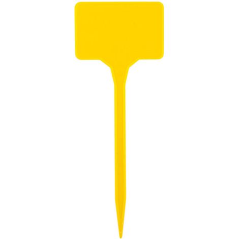 Kräuter-pflanzenetiketten 15 Cm – Gelbe Etikettenhalter Für Den Garten – 15er-set Pflanzenschilder Für Saatgut – Plastik-etiketten Zum Einstecken Aus Pp-kunststoff