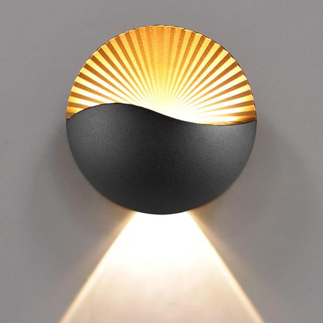 6w Kreative Moderne Led Wandleuchte Up Down Aluminium Wandfluter Wasserdicht Ip65 Innen Außen Für Schlafzimmer Wohnzimmer Badezimmer Treppe Veranda Flur [energieklasse A]