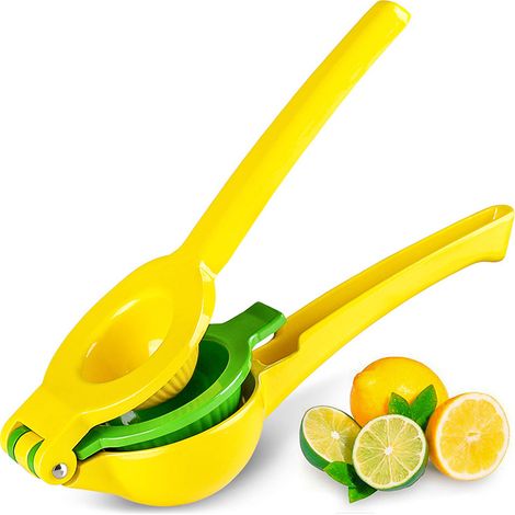 2-in-1 Metall-zitruspresse Für Zitrone Und Limette - Hand-zitruspresse Für Zitronen - Manuelle Zitruspresse Für Zitrusfrüchte - Zitronenpresse - Manuelle Zitronenpresse