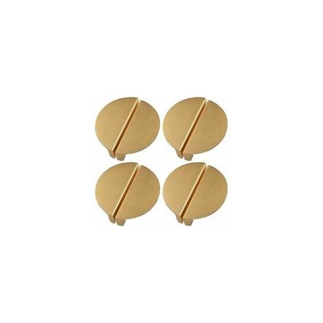 8 Stück Schubladengriffe In Champagnergold, Halbrunde Schubladengriffe 6,4 Cm Gold