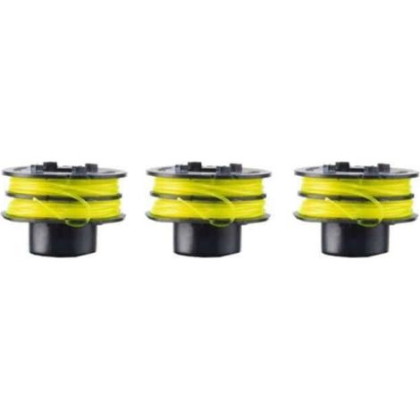 Ryobi Satz Von 3 Doppelfadenspulen, Fadendurchmesser 1,2 Mm Rac119