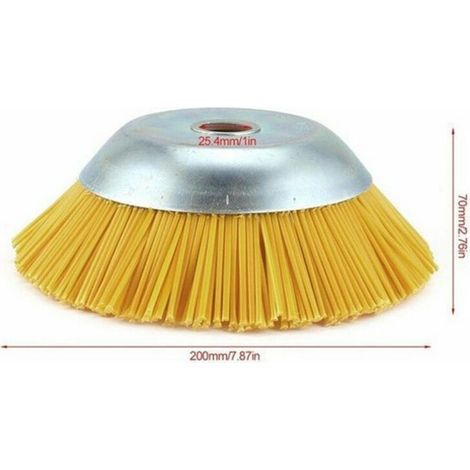 Nylon-unkrautbürste Für Rasentrimmer - Gartenwerkzeug - Trimmerkopf - Innenloch 25,4 Mm
