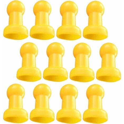 12 X Trampolin-abdeckkappen Pfostenkappen Trampolin-zubehör 8x5cm Gelb