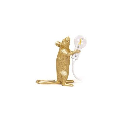 Kleine Tischlampe, Goldene Tier-maus-tischlampe, Nordische Kreative Lampe Für Wohnzimmer, Esszimmer, Schlafzimmer Und Bekleidungsgeschäft, E12 Beleuchtung (ohne Leuchtmittel)