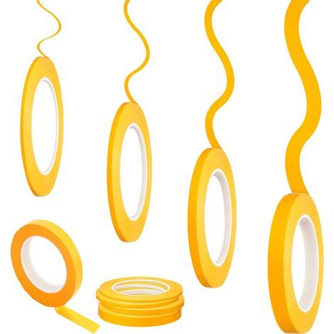 4er-pack Abdeckband, Feines Klebeband Mit Rastermuster, 1,5/3/6/12 Mm X 50 M Malerkreppband Für Auto, Heimwerken, Kunst, Dekoration, Schule Und Büro
