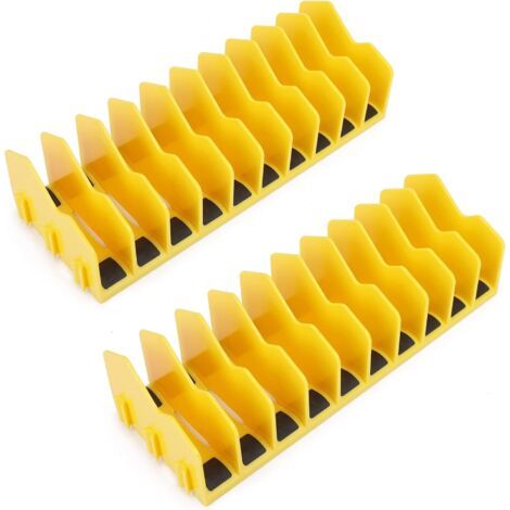 2er-set Clip-organizer Mit Rutschfester Gummibasis, Für Werkzeugkästen Und Aufbewahrung, Erweiterbares Design, Kompatibel Mit Schubladen Und Werkzeugkästen Ab 7,6 Cm.