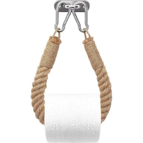 Toilettenpapierhalter, Hanfseil-handtuchhalter Für Bad Und Küche, Toilettenpapierhalter Badezimmer Rollenhalter (gelb)