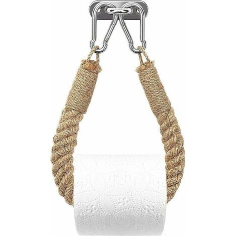 Toilettenpapierhalter, Hanfseil-handtuchhalter Für Bad Und Küche, Toilettenpapierhalter, Rollenhalter (gelb)