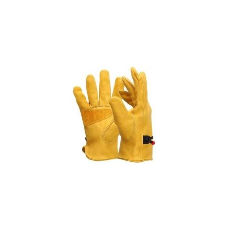 Schweißerhandschuhe, Hitzebeständige Arbeitshandschuhe, Dornenfest, Für Gartenarbeit, Ofenzubehör, Stulpenhandschuhe Mit Doppelter Schicht, Kurzes Design, Für Männer Und Frauen, Bbq, Xl, 1 Paar