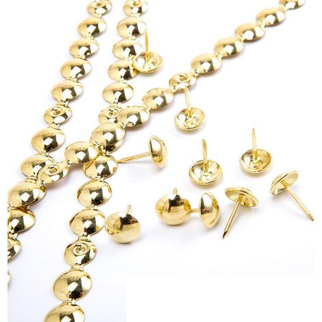 10 M Goldplattierte Zier-nagelbänder Für Sofas, Diy-möbelzubehör (11 Mm)