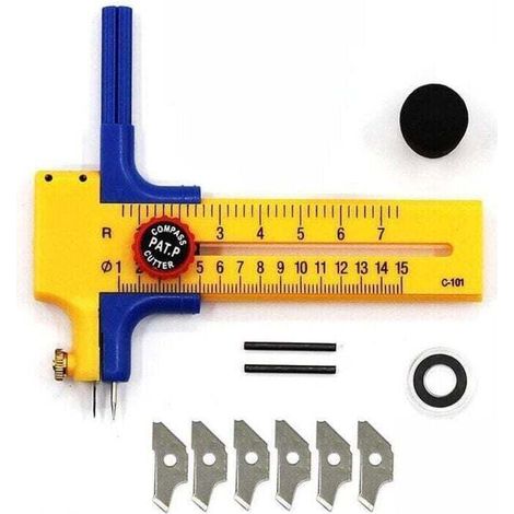 Compas Kreisschneider, Papierkreisschneider, Compas-schneider, Hochpräzises Werkzeug Zum Zeichnen Von Kreisen, Schneidekompass 10-15 Cm
