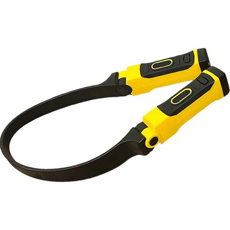 Led-halslampe, Gelb, 1 Wiederaufladbare Usb-campinglampe Für Den Außenbereich