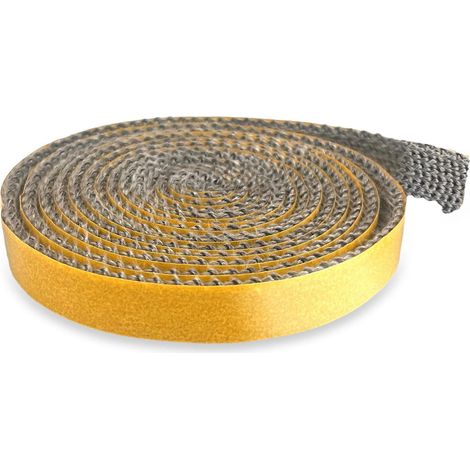 Kamineinsatz-dichtung, Selbstklebendes Geflochtenes Dichtungsband Für Ofen, Hitzebeständige Abdichtung (3mm X 10mm X 2m)