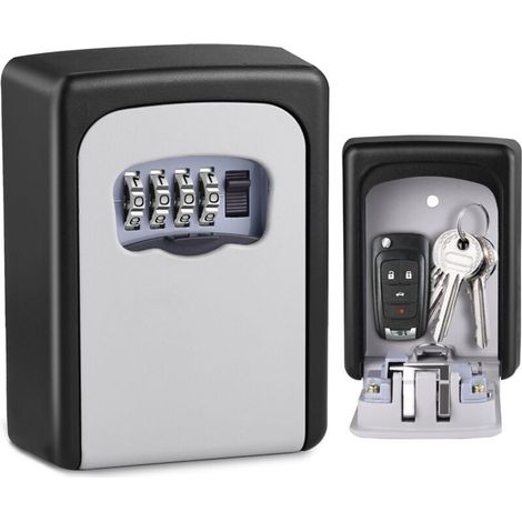 Schlüsselsafe, Wetterfester Schlüsselsafe, Extrem Robuster Schlüsseltresor Mit 4-stelligem Zahlencode Für Haus Und Garage