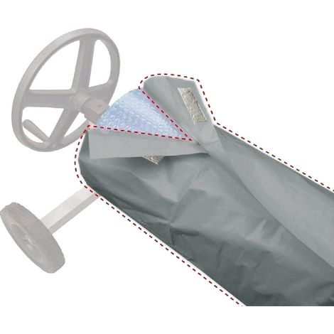 Schutzrolle Für Pool, Aufroller, Wasserdichte Abdeckung, Poolabdeckung, Abdeckung 490 X 96 Cm (h X T) (grau)