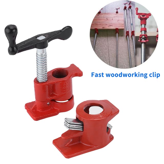 Neufday Neufdayyy Wood Pipe Clamp - Hochleistungs-Rohrschellen-Set zum Verkleben von Holz (3/4') Professionelles Holzbearbeitungswerkzeug - Ej.life