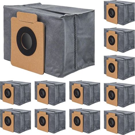 Set Aus 12 Staubbeuteln, Kompatibel Mit Eufy X10 Pro Omni / X8 Pro Saugroboter-station, Wiederaufladbare 4-lagige Einweg-staubbeutel