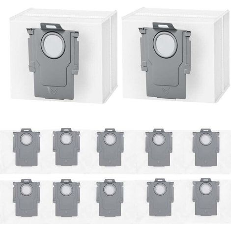Set Aus 12 Staubbeuteln Für Roborock Saugroboter Q5+, Q5 Max+, Q5 Duoroller+, Q5 Pro+, Q7+ Max+/m5+/l5+, Q8 Max+, S8+, S8 Pro Ultra, S7 Maxv/max Ultra, Q10 S5+/x5+, Großkapazitätsbeutel 3,6 L