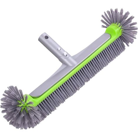 Balai Brosse Pool-liner 45 Cm, Poolbürste Für Schwimmbad, Abnehmbarer Bürstenkopf Mit Robusten Borsten, Aluminiumgriff Ez Clip, Ohne Teleskopstange