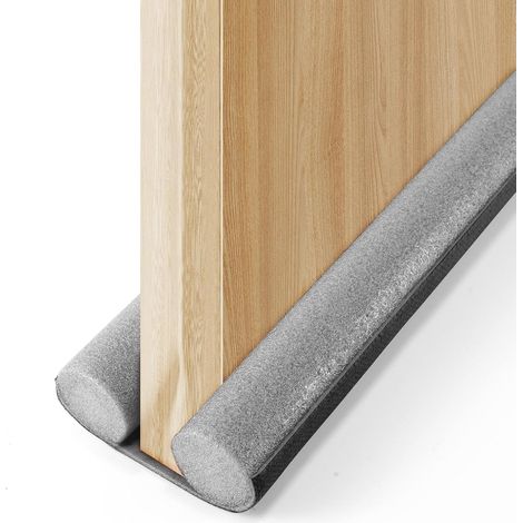 Dichtung Für Türunterseite, Füllt Den Raum Unter Der Tür, Blockiert Warme Und Kalte Luft, Verstellbar, Grau, Länge 93 Cm