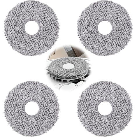 4 Ersatz-wischmopps Für Saugroboter Roborock Q Revo/qrevo S/pro/maxv/master/curve/curv/slim/saros 10r/qv 35a/35s/s5v, Wiederverwendbare Wischtücher, Waschbare Zubehörteile Für Saugroboter