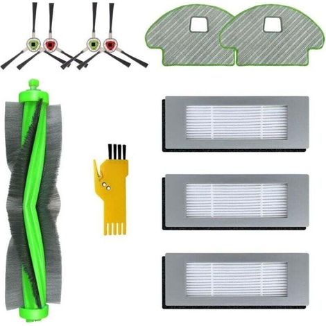 Zubehörset Für Irobot Roomba Combo R111840 R1138 Saugroboter Ersatzteile 10er-pack 1 Hauptbürste, 3 Filter, 4 Seitenbürsten, 2 Wischmopps