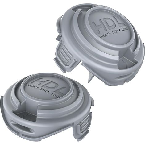2 Spulendeckel Für Rasentrimmer, Kompatibel Mit Black+decker 90588530, Ersatzkappen Für Den Kantenschneider Black + Decker Stc5433 Type1, Stc5433pc Typ 1 (2 Kappen)