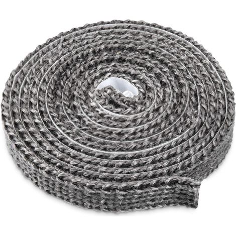 Selbstklebendes Dichtungsband Für Holzöfen, Kamine Und Öfen, Aus Glasfaser, Hitzebeständig Bis 550 °c, Abmessungen 3 Mm X 20 Mm X 3 M, Ideal Für Ofen- Und Kesseltüren